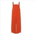 thumbnail image 1 of goowrom Women Loose Jumpsuits, Sleeveless Solid Color Bib Pants with Pockets, 1 of 2