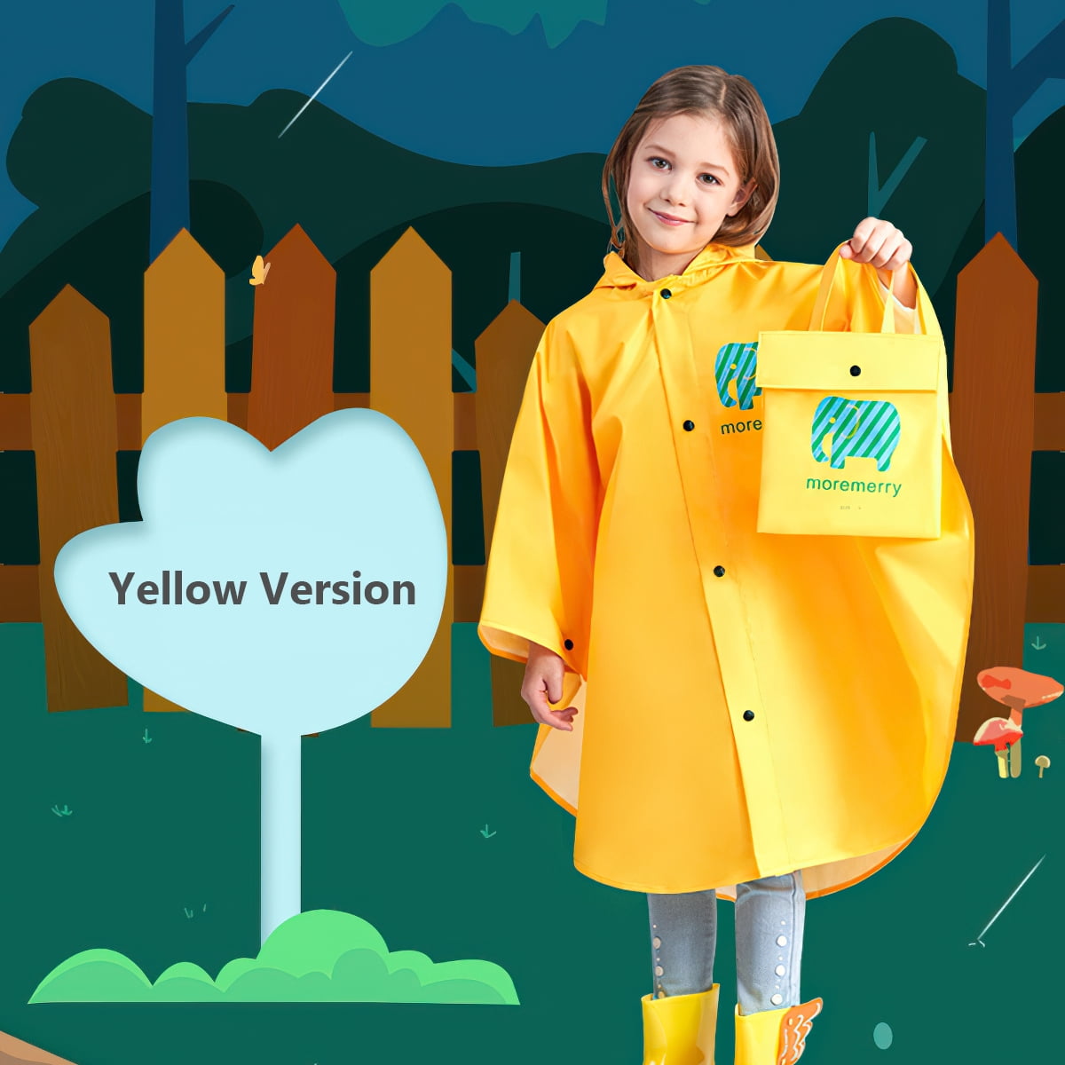 Private Jungle Kids Cartoon Raincoat Children's Schoolbag Waterproof Rain Jacket Coat Boys and Girls Raincoat Poncho Cape,Yellow L Private Jungle Kids Cartoon Raincoat Children's Schoolbag Waterproof Rain Jacket Coat Boys and Girls Raincoat Poncho Cape,Yellow L