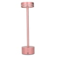 thumbnail image 3 of Lámpara de mesa inalámbrica Lámpara de escritorio LED recargable con atenuación de 3 colores y control táctil para el hogar, dormitorio, oficina, oro rosa, 3 of 10