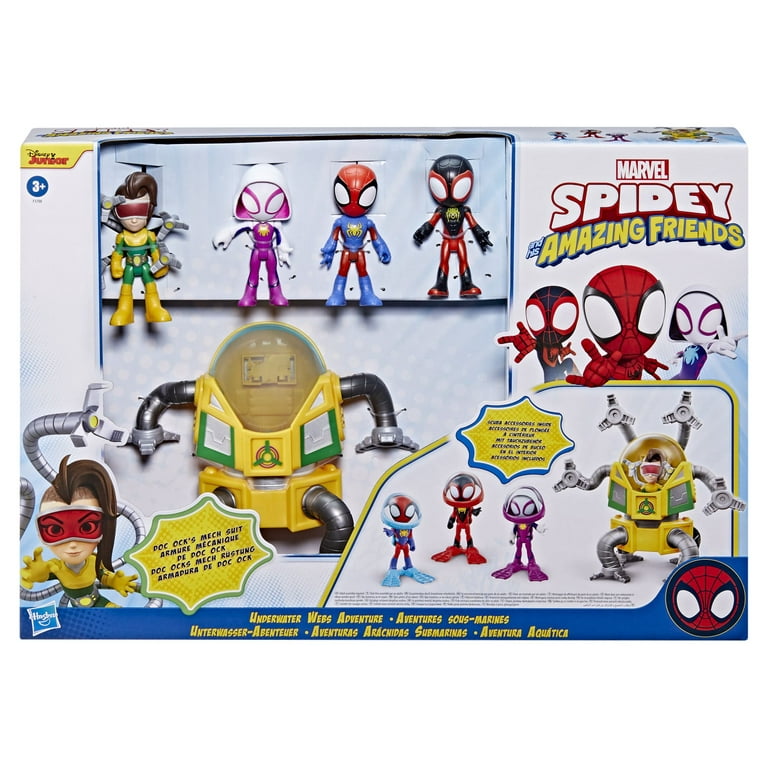Hasbro Spidey and His Amazing Friends Electronic Suit Up Spidey Action  Figure