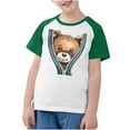 thumbnail image 4 of RXIRUCGD 2025 Vêtements d'Été pour Enfants Tout-Petits Garçons Filles Mode Mignon Col Rond Imprimé Manches Courtes Haut, 4 of 7