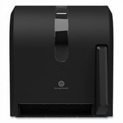Hygienic Push-Paddle Roll Towel Dispenser, 13 X 10 X 14.4, Black | Bundle of 2
