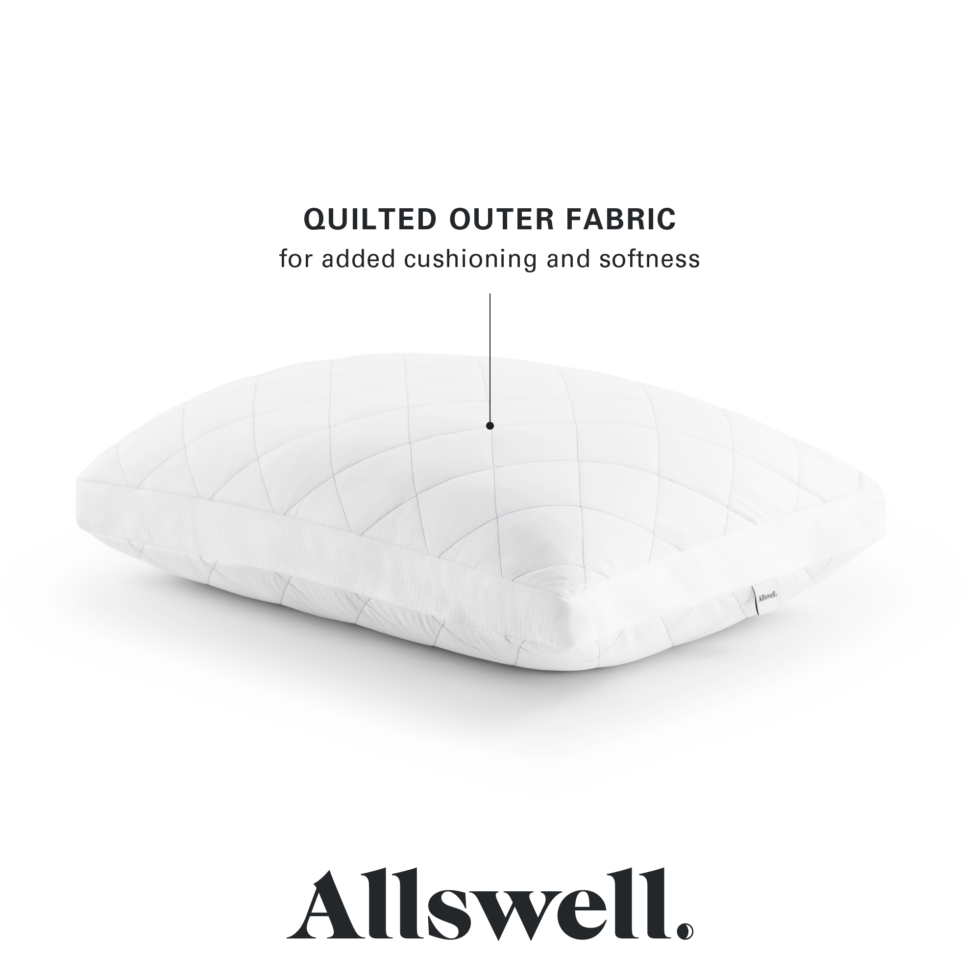 Allswell Cool Lux Bed Pillow, 2 Pack Standard/Queen photo 3