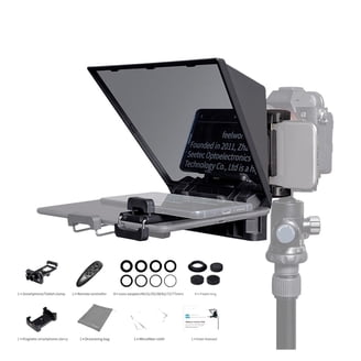 ILOKNZI 12 Inch All-etal Liftable Telepropter With Reote Control And