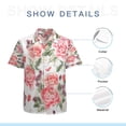 thumbnail image 7 of High Quality Hawaiian Shirts for Men Short Sleeve Aloha Beach Shirt Floral Summer Casual Button Down Shirts Blouses XPXRB3, 7 of 7