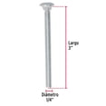 thumbnail image 3 of Tornillo TIPO COCHE Fiero 1/4'' X 3'' TORC-1/4X3, 3 of 4
