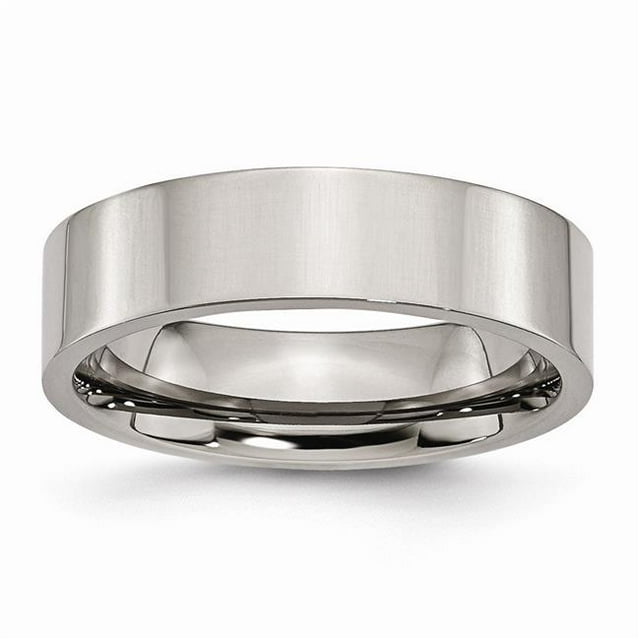 Bande Polie Plate en Titane de 6 mm&44; Taille 13,5