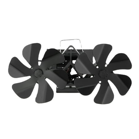 

Heat Powered Oscillating Fireplace Fan 6-Blade Wood Burning Stove Fan Thermodynamic Hanging Silent Fireplace Fan