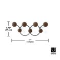 thumbnail image 2 of Umbra 1018114-048 Dotsy Wall Coat Rack with 7 Hooks, 2 of 4