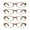 Brown, variant on LifeArt Blue Light Blocking Reading Glasses 4-Pack (Oval Frame, +2.50 Magnification)
