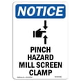 thumbnail image 1 of SignMission OS-NS-A-1824-V-17282 Panneau de Signalisation OSHA 18 x 24 Po - Moulin à Risque de Pincement, 1 of 1