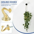 thumbnail image 4 of Uxcell Swag Hooks Heavy Duty Ceiling Hooks with Hardware Installation for Plants and Chandeliers Gold, 4 of 7