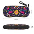 thumbnail image 2 of Sikiie Cinco De Mayo Floral Sunglasses Soft Case Neoprene Zipper Eyeglass Case, Zipper Portable Spectacle Cases for Men Women, 2 of 6