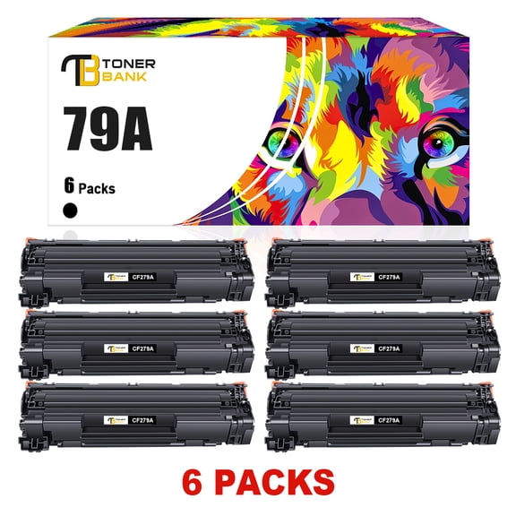 Toner Bank Compatible Toner Cartridge Replacement for HP 79A CF279A High Yield (Black, 6-Pack)
