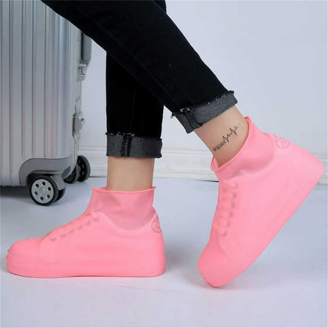 Couvre-chaussures Réutilisables, Surchaussures Imperméables, Protecteurs Antidérapants pour la Pluie et la Neige, Conception d'Émulsion Durable, Pliables pour les Activités de Plein Air, Équipement de Cyclisme et de Randonnée