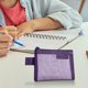 thumbnail image 5 of Bolsa de almacenamiento pequeña de malla transparente tridimensional para oficina y papelería. Almacenamiento portátil multifuncional adecuado para cosméticos, joyas, artículos de papelería y artículo, 5 of 6