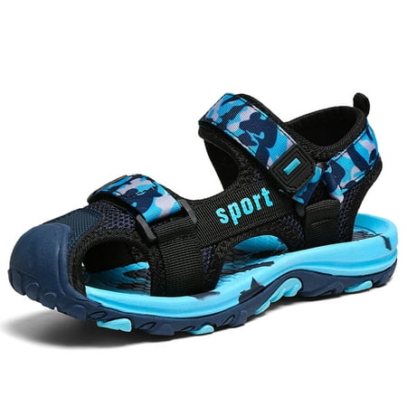 

Boys Sandals Closed Toe Toddler Sport Sandals Little Kid Summer Shoes for Big Kid Walking Hiking Outdoor Blue