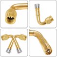 thumbnail image 4 of 2-Pack Angled Brass Car Motorcycle Scooter Bike Universal Valve Stem Extension Adapter, 4 of 8