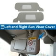 thumbnail image 2 of Sun Visor Cover for Ford for Mustang 1994-2004 Left and Right Side Car Sun Visor Protector Cover Anti-Scratch Faux Leather Gray, 2 of 6