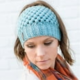 thumbnail image 5 of Chapeau Chaud pour Femmes, Tuque Queue de Cheval, Chapeau Queue de Cheval en Tricot Extensible, Chignon Décoiffé Élevé, 5 of 5