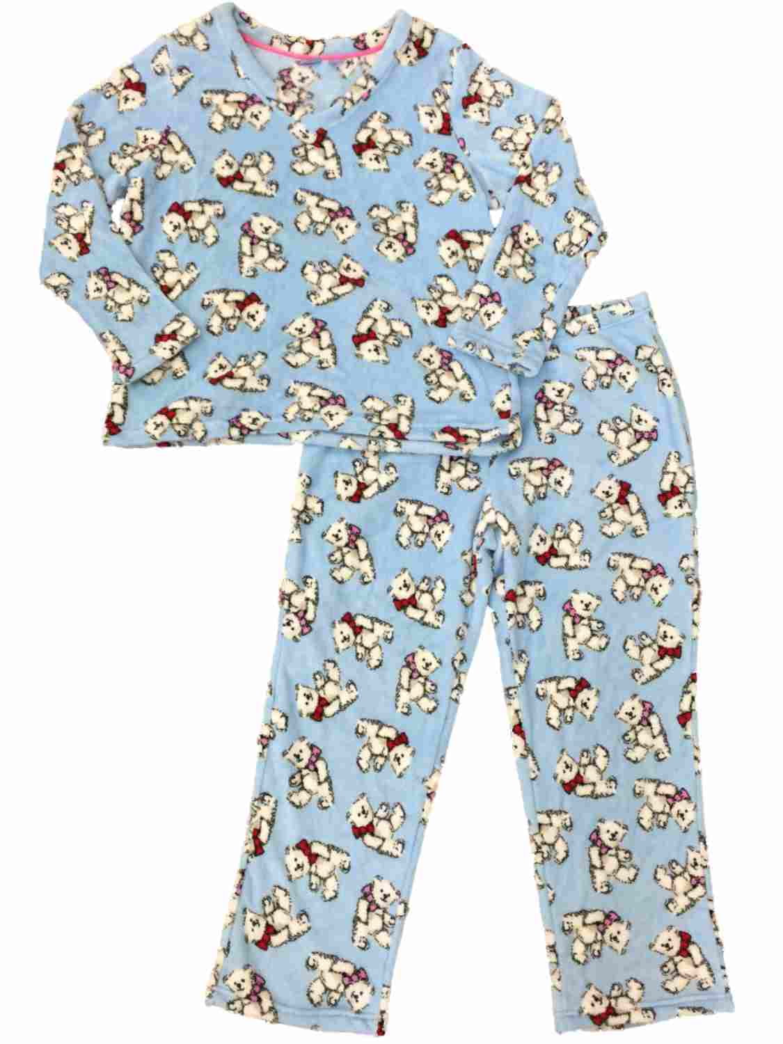 teddy bear fleece pajamas