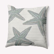 Simply Daisy 16" x 16" Starfish Constellation Nautical Decorative Indoor Pillow