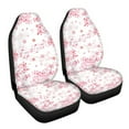 thumbnail image 7 of ZIATUBLE Cherry Blossom Music Front Seat Cover Set Soft High Back Saddle Blankets 2 Piece Auto Seat Protectors for Vehicles Car Interior Accessories Fit for Cars SUVs Sedan or Van, 7 of 7