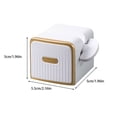 thumbnail image 4 of Billuyoard Exprimidor de de Stick-on Dispensador de de multiusos Cosméticos Prensa Rolling Holder Baño para inodoro Hotel Juegos de accesorios de baño Blanco Billuyoard HA065240-01, 4 of 6