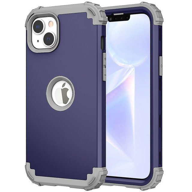 Estuche de carga inalámbrica para iPhone 14 Plus, protección para cámara, protección en las cuatro esquinas y protección para botones.