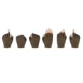 thumbnail image 2 of Figura de acción Partes del cuerpo Manos Flexibles en Guantes 1/6 - Partes Del Cuerpo para Modelo Acción Femenina de - Café Magideal Figura de acción Partes del cuerpo, 2 of 5