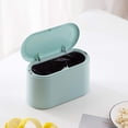 thumbnail image 4 of Mini comptoir poubelle presse cartouche couverture poubelle porte-maquillage vanité salle de bain cuisine voiture bureau bureau (bleu clair), 4 of 5