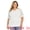 White, variant on DARING DIVA Women's Plus Half Sleeve Waffle Knit Blouse Casual Top 1X White