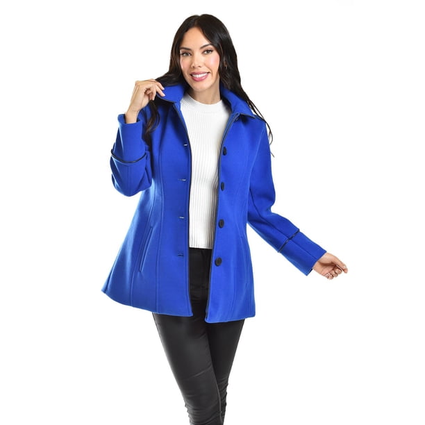 Abrigo con capucha desmontable Roman Fashion /Juvenil, 810 (Azul rey) azul G