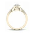 thumbnail image 3 of Imperial 1/3Ct TDW Diamond 10k Yellow Gold Halo Engagement Ring (H-I, I2), 3 of 4