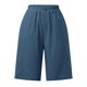 thumbnail image 3 of Pantalones cortos de pijama con botones y estampado a cuadros para mujer: ropa de dormir suave, cintura elástica, estampado bonito, 3 of 6