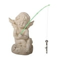 thumbnail image 3 of Cherub Sculpture Cupid Angel Figurine Resin Material Small Size for Desktop Shelf Home Decoration, 3 of 9