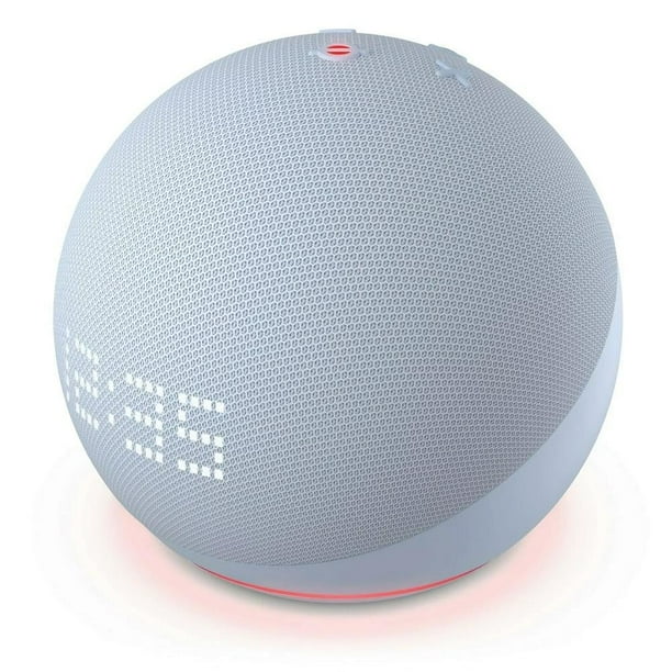 Bocina Inteligente Echo Dot con Reloj 5ta Gen Azul Bodega