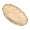 thumbnail image 3 of HOMEMAXS Bamboo Sieve Large Capacity Basket Basket 22.00X22.00X5.00CM, 3 of 8