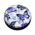 thumbnail image 3 of Balery Butterfliestire Cover Waterproof Dust-Proof, Universal Spare Wheel Tire Cover For Trailer, Rv, Suv Truck And Vehicle Camper Accessories-17 Inch, 3 of 9