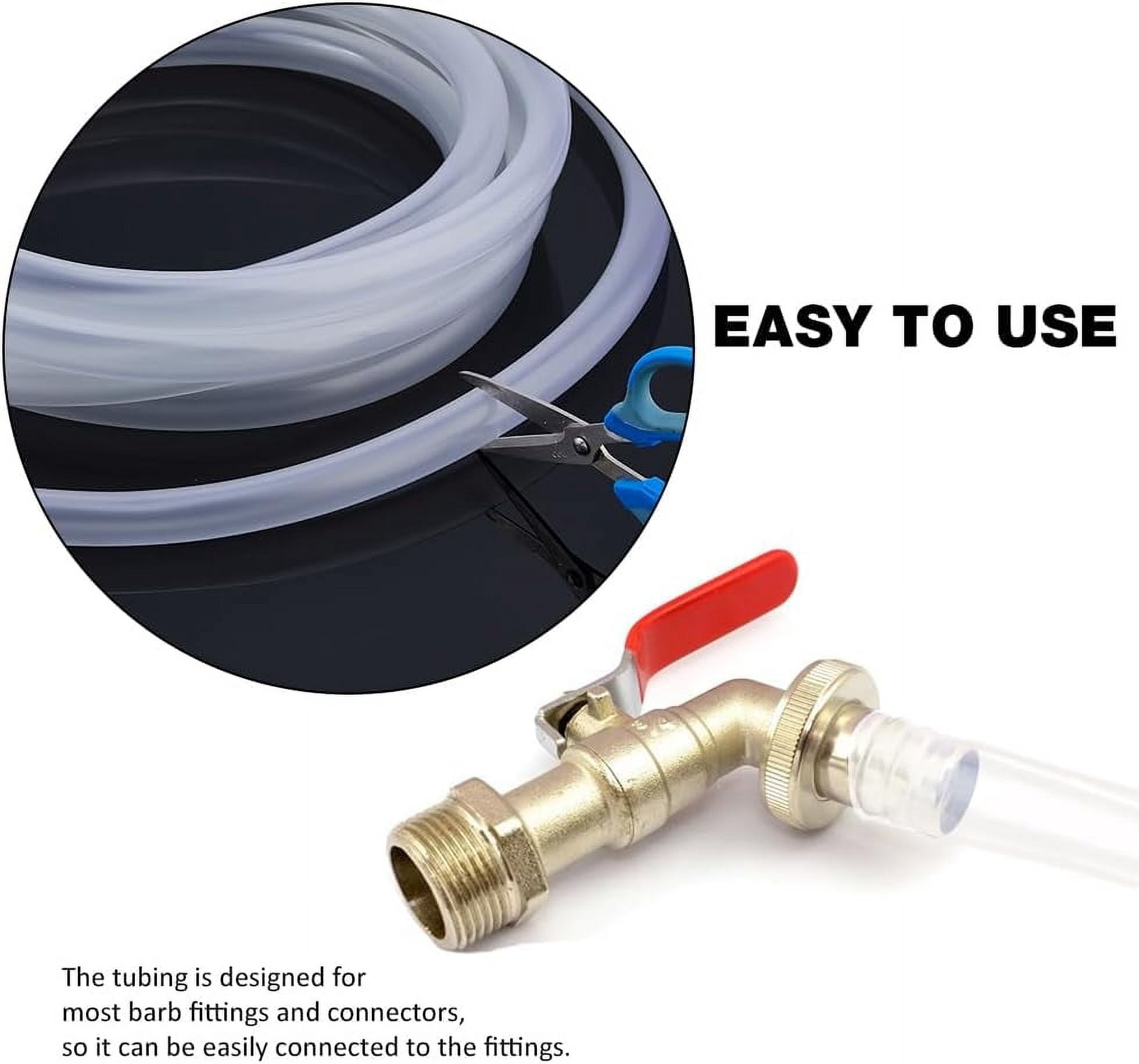16ft/5m Flexible Tubing for DIY Artificial Flowers 16mm Wide Flower Bouquets Tubes Clear Floral Stems Roll for DIY Bundling Artificial Flower Stems