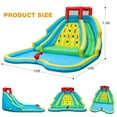 thumbnail image 3 of Bountech Inflatable Mighty Water Park Bouncy Splash Pool Climbing Wall with 735W Blower, 3 of 10