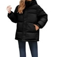 thumbnail image 3 of Pyhlmscde Women's Down Cotton Padded Jacket Winter Coat, Puffer Jacket Womens, Winter Clothing for Women, Winter Coats for Women, 3 of 4