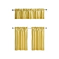 thumbnail image 2 of Kate Aurora Parisian Living Complete 3 Piece Lightweight Sheer Cafe Kitchen Curtain Tier & Valance Set - Assorted Colors, 2 of 3