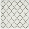 thumbnail image 6 of SAFAVIEH Indie Careen Geometric Polyester Shag Runner Rug, Ivory/Grey, 2'3" x 7', 6 of 9