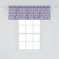 thumbnail image 2 of Ambesonne Abstract Window Valance, Flower Inspired Shapes, 54" X 18", Blue Violet Mint Green, 2 of 2