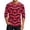 Hot Pink, variant on Men Henley Neck Halloween Bat Print Raglan Three Quarter Sleeve Top Casual Loose Fit Shirt for Holiday Party Saffron XL