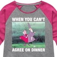 thumbnail image 3 of Disney - The Sword And The Stone - Merlyn & Mim Can't Agree on Dinner - Toddler & Youth Girls Raglan Graphic T-Shirt, 3 of 5