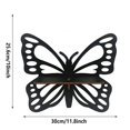 thumbnail image 3 of Yujia Halloween Butterfly Wooden Hollow Wall Shelf, Bohemian Floating Corner Storage Rack for Crystal Display and Small Plants, Rustic Gothic Wall Decor Accessories for Home, 3 of 5