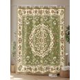 thumbnail image 4 of Classical Floral Shower Curtain, Vintage Green Ethnic Bohemian Pastoral Waterproof Shower Curtain Set with 12 Hooks Lightweight Washable Fabric Shower Curtains for Bathroom 72x72 Inches, 4 of 6