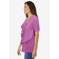 thumbnail image 3 of Woman Within Plus Size Ruffle Tee, 3 of 5